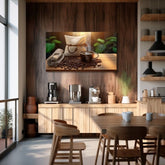 Kávéfestmények a konyhába Idő a csendre