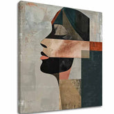 Modern vászonkép motívummal: természet, emberek szürke-fekete árnyalatokban, kifinomult hangulat, alkalmas a dolgozószoba számára | Elegáns kép nő Spánok – fő