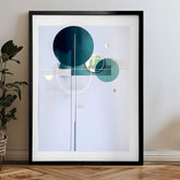 Modern vászonkép fehér-arany árnyalatokban, kifinomult hangulat, elegancia és luxus hatás | Fali poszter s EXTRA efektom - Golden Balance – termék