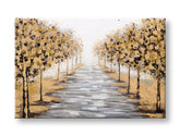 Kézzel festett falikép FÁK 90x60 cm – 3D perspektíva vászon fa kereten | 100% eredeti | akril vászonra ARTMIE | Papilora.sk