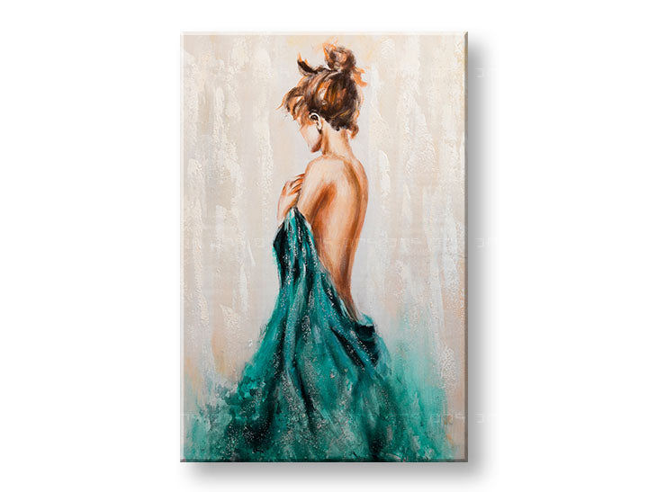 Kézzel festett kép falra NŐ 60x90 cm – 3D perspektíva vászon fa kereten | 100% eredeti | akril vásznon ARTMIE | Papilora.sk