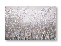 Kézzel festett kép falra VIRÁGOK 90x60 cm – 3D perspektíva vászonról fa kereten | 100% eredeti | akril vásznon ARTMIE | Papilora.sk