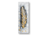 Kézzel festett falikép LIST 40x120 cm – 3D perspektíva vászon fa kereten | 100% eredeti | akril vászonra ARTMIE | Papilora.sk