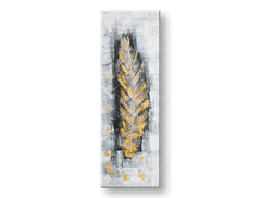 Kézzel festett falikép LIST 40x120 cm – 3D perspektíva vászon fa kereten | 100% eredeti | akril vászonra ARTMIE | Papilora.sk
