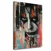 Modern vászonkép motívummal: KISS - Chaos na pódiu fekete-fehér árnyalatokban, merész hangulat, rock and roll | Kép KISS - Chaos na pódiu – fő