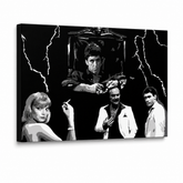 Kézzel festett POP Art festmény AL PACINO 1 db al15 – 3D látvány a kézzel festett vászonról fehér háttéren. Domináns színek: fekete, fehér, szürke.