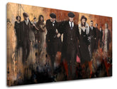Modern vászonkép zöld árnyalatokban, alkalmas a nappali számára | Peaky Blinders mafiánsky kép 1, fali dekoráció – termék, nézet 4