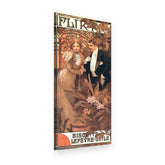 Vászonkép A flört – Alfons Mucha, 3D nézet