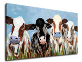 Pop art vászonkép motívummal: KRAVY, égbolt, táj, világűr fehér-barna árnyalatokban, vidám hangulat, természet, alkalmas a konyha számára | Vászonkép KRAVY – termék