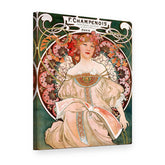 Vászonkép F. Champenois – plakát – Alfons Mucha, 3D nézet