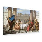 Vászonkép Kleopátra lakomája – Giambattista Tiepolo, 3D nézet