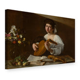 Vászonkép Lantos fiú – Caravaggio, 3D nézet