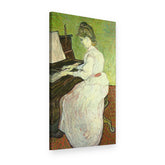 Vászonkép Marguerite Gachet a zongoránál – Vincent van Gogh, 3D nézet