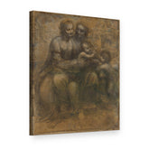 Vászonkép Szent Anna harmadmagával – Leonardo da Vinci, 3D nézet