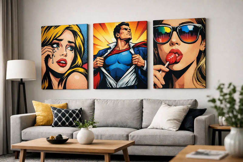 Pop art képek falra – modern falfestmények amelyek megváltoztatják a teret | Papilora