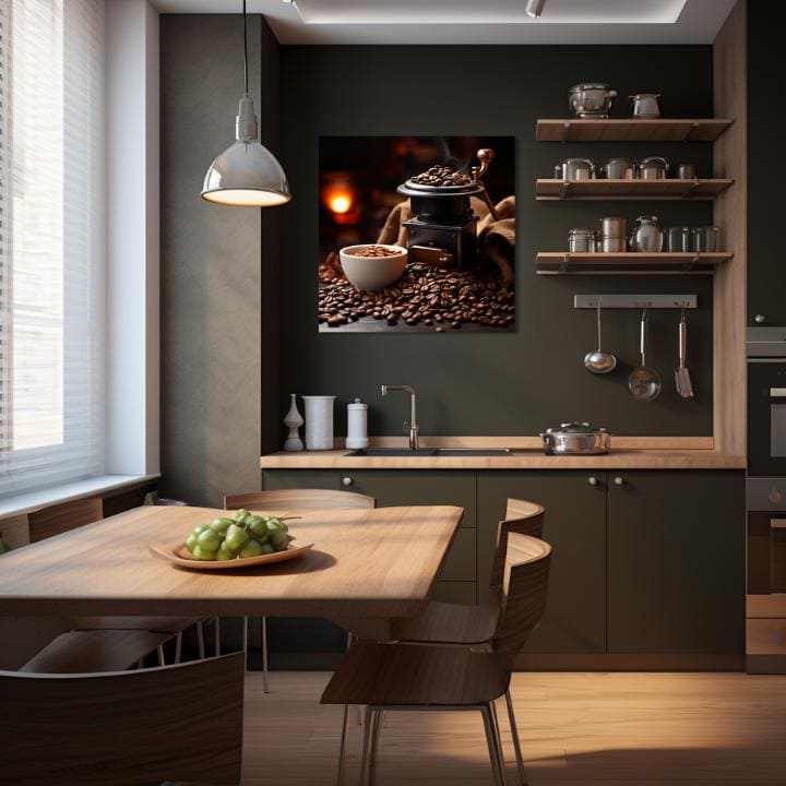 Kávé festmények a konyhába Csendélet kávéval
