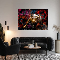 Vászonkép Zlatý Býk - Symbol Sily és Prosperity - kép 2