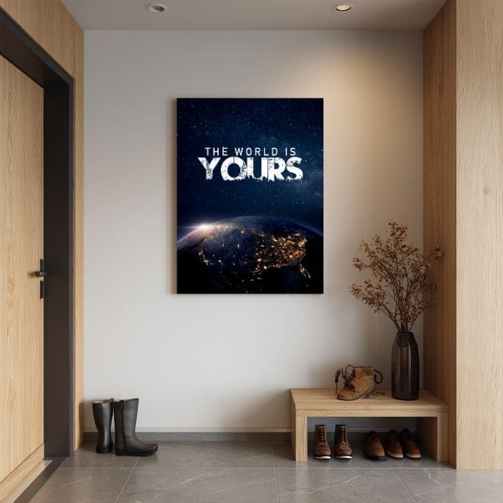 Vászonkép The World Is Yours - Inšpiratívna Dekoráció - kép 4