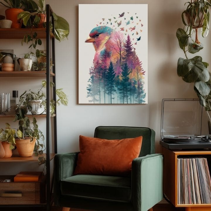 A képet vászonra Forest Owl - Mystical Decoration - kép 4