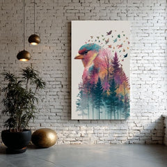 A képet vászonra Forest Owl - Mystical Decoration - kép 3