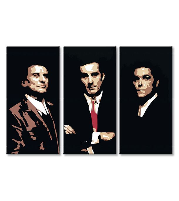 Modern vászonkép motívummal: Goodfellas - Najlepšie mafiánske roly fekete-bézs árnyalatokban, dicsőség | Legnagyobb mafiáni na vásznon Goodfellas - Najlepšie mafiánske roly – termék, nézet 3