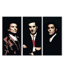 Modern vászonkép motívummal: Goodfellas - Najlepšie mafiánske roly fekete-bézs árnyalatokban, dicsőség | Legnagyobb mafiáni na vásznon Goodfellas - Najlepšie mafiánske roly – termék, nézet 3