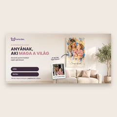 Elektronikus ajándékutalvány fényképes portréra édesanyáknak