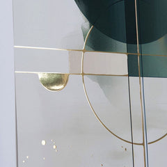 Modern vászonkép fehér-arany árnyalatokban, kifinomult hangulat, elegancia és luxus hatás | Fali poszter s EXTRA efektom - Golden Balance – termék, nézet 2
