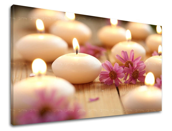 Klasszikus vászonkép motívummal: FENG SHUI, virágok, térkép, természet fehér-rózsaszín árnyalatokban, nyugodt hangulat, alkalmas a nappali számára | Fali kép FENG SHUI – fő