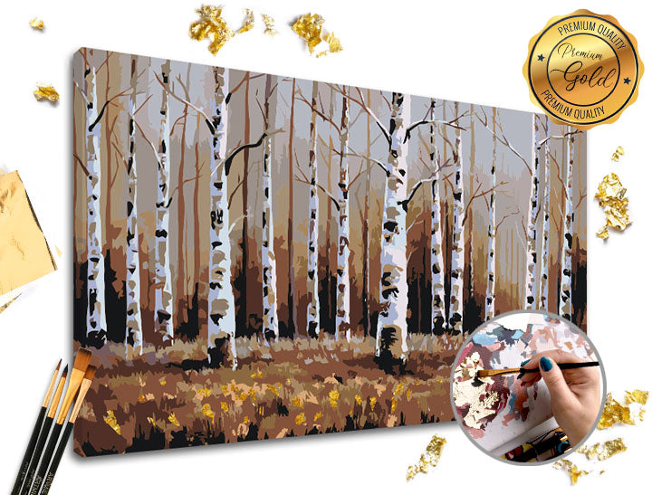Festés számok szerint PREMIUM GOLD – Nyírerdő
