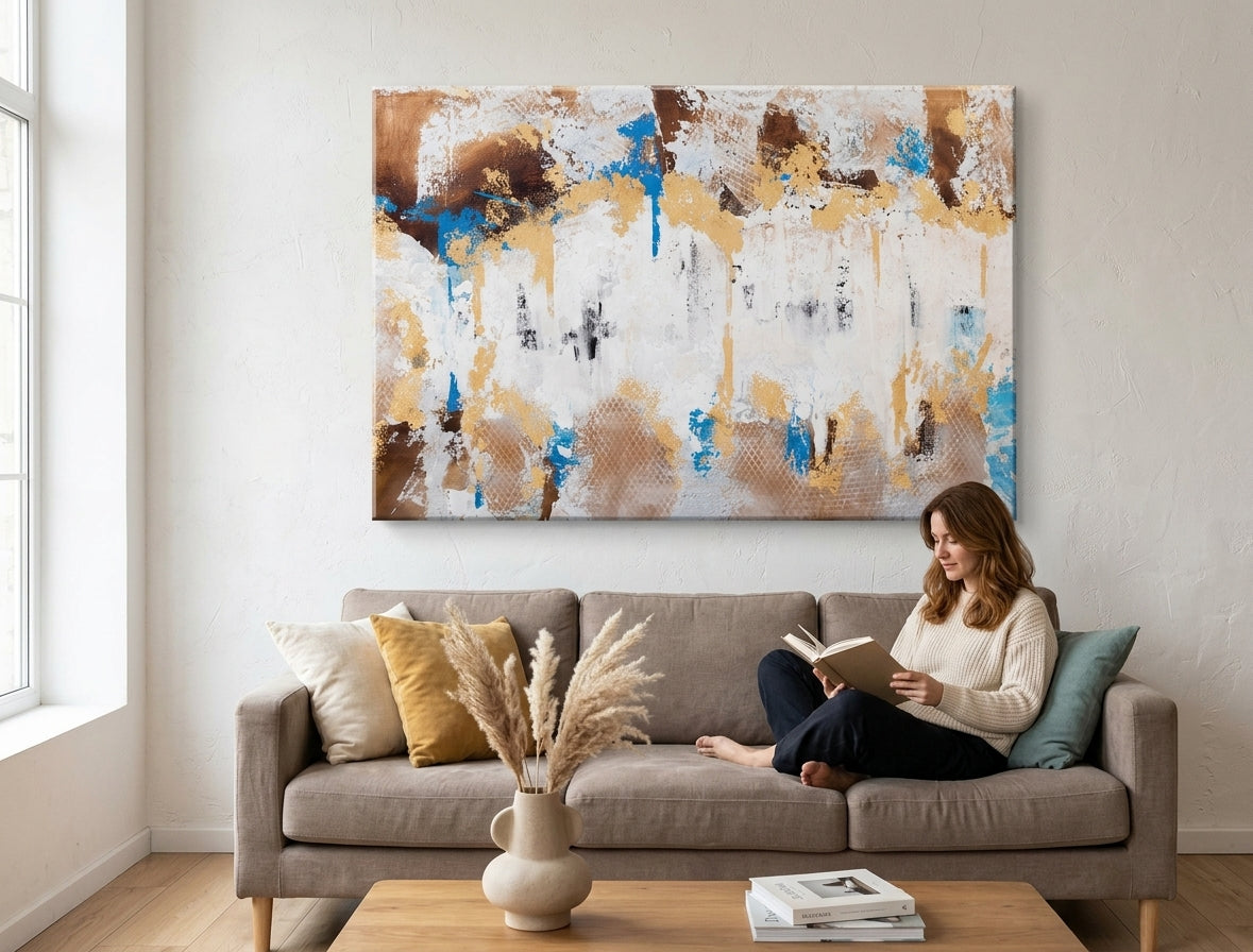 Festett falikép ABSZTRAKT 1 rész 120x80 cm