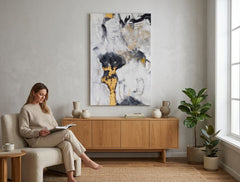 Kézzel festett falikép ABSZTRAKT 80x120 cm – 3D perspektíva vászon fa kereten | 100% eredeti | akril vásznon ARTMIE | Papilora.sk