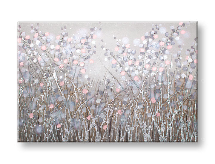 Kézzel festett kép falra VIRÁGOK 90x60 cm – 3D perspektíva vászonról fa kereten | 100% eredeti | akril vásznon ARTMIE | Papilora.sk