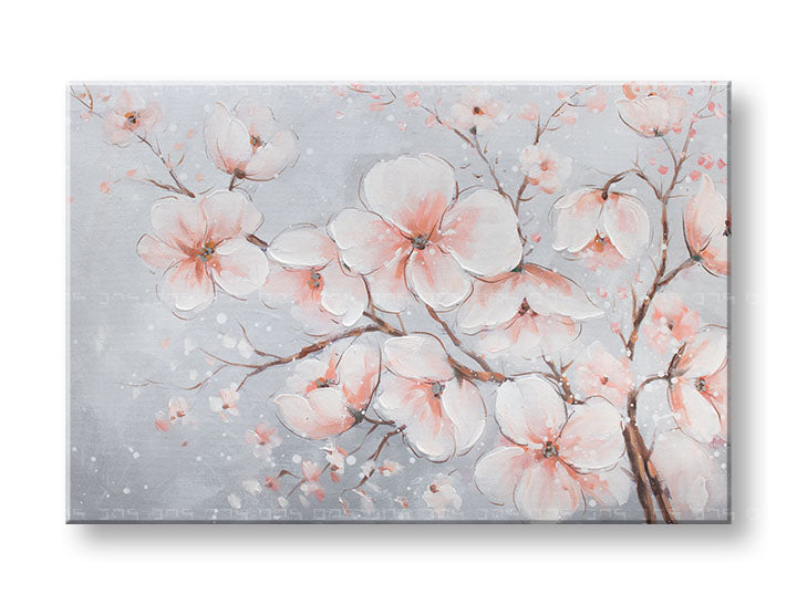 Kézzel festett kép falra VIRÁGOK 90x60 cm – 3D perspektíva vászonkép fa kereten | 100% eredeti | akril vászonra ARTMIE | Papilora.sk