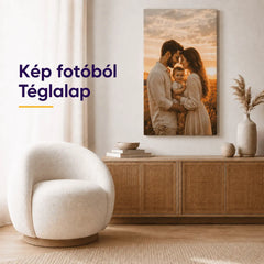 Fényképből vászonkép – téglalap, személyre szabott fotó a nappaliba falra