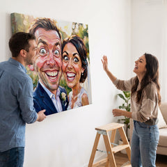 Vászonkép minta: vicces karikatúra fotó alapján vászonra nyomtatva