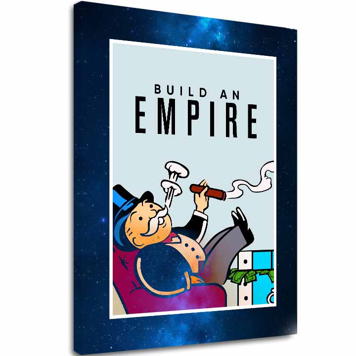 Vászonkép Build an Empire - Vállalkozó Citát - fő kép