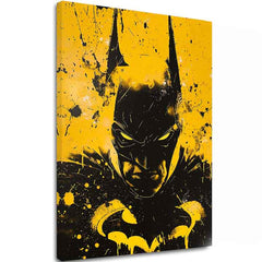 Modern vászonkép motívummal: Dark Knight na vásznon, maszk fekete-fehér árnyalatokban, intenzív hangulat | Kép Dark Knight na vásznon – fő