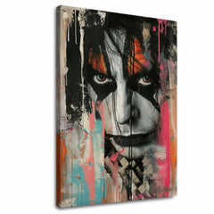 Modern vászonkép motívummal: KISS - Chaos na pódiu fekete-fehér árnyalatokban, merész hangulat, rock and roll | Kép KISS - Chaos na pódiu – fő