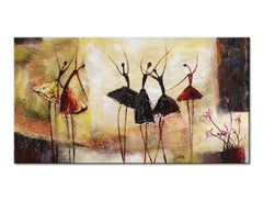 Kézzel festett falikép DANCERS 60 x 120 cm