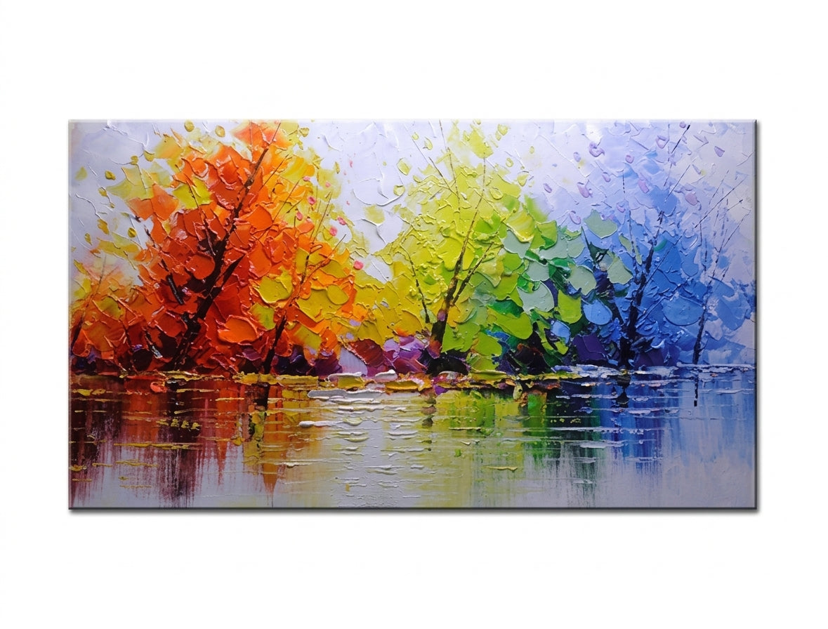 Kézzel festett falikép FÁK 130 x 70 cm