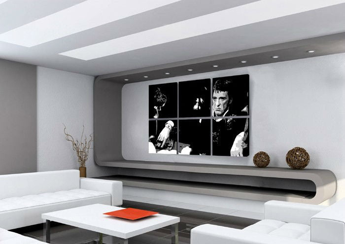 Kézzel festett POP ART festmény SCARFACE-AL PACINO 150x100 cm - fő kép