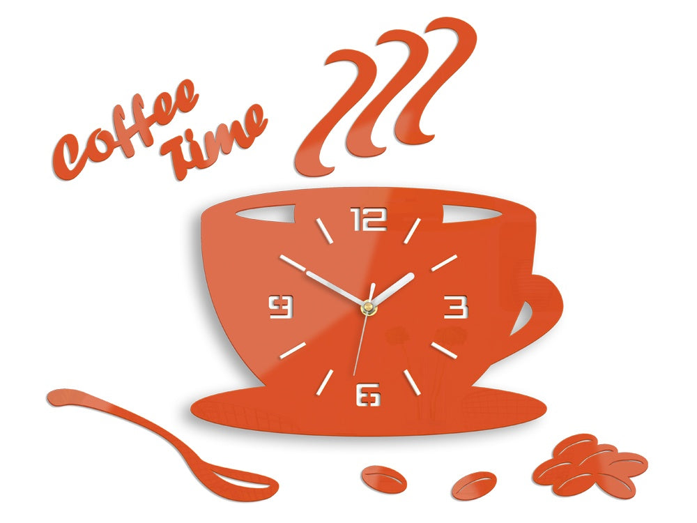 Modern falióra COFFE TIME 3D ORANGE orange