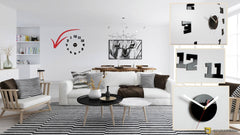 Modern falióra CRAZY CLOCK – BACK IN TIME