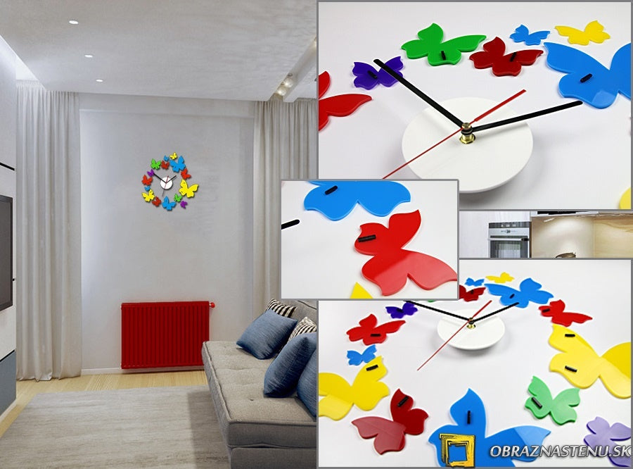 Modern falióra Rainbow Butterflies
