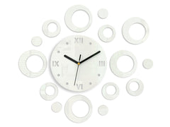 Modern falióra RINGS WHITE white - fő kép