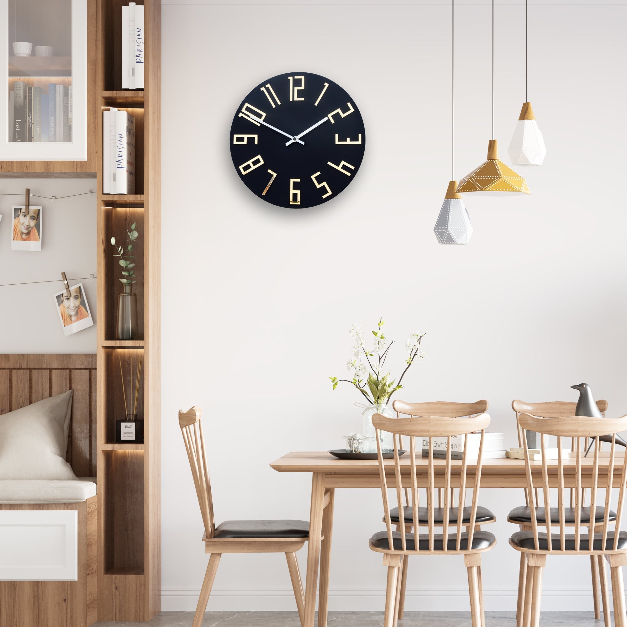 Modern falióra Slim Matná Čierna - kép 4