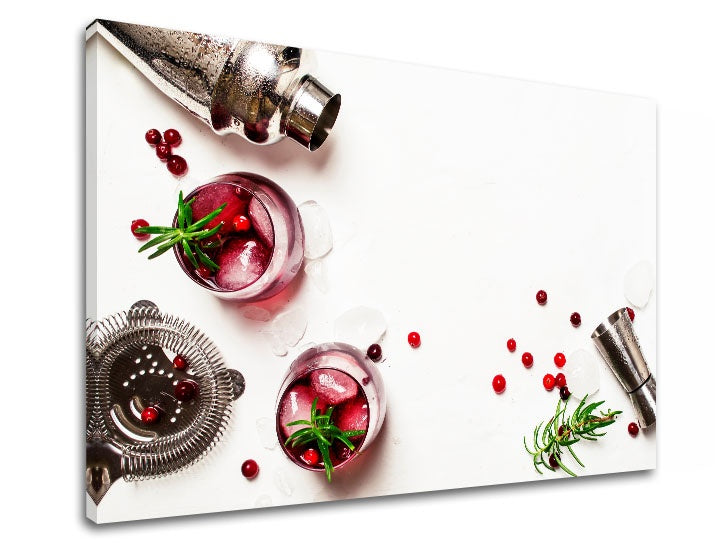 Ipari kép motívummal: LETNÝ DRINK, természet fehér-ezüst árnyalatokban | Fali kép LETNÝ DRINK_066-11 – előnézet