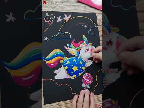 Kaparós képek gyekereknek - Unicorn - 4 db