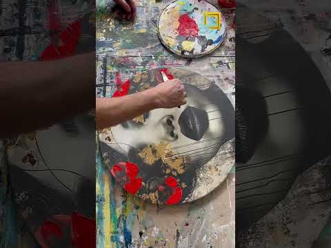 Kerek festett kép Reggel az óceánban